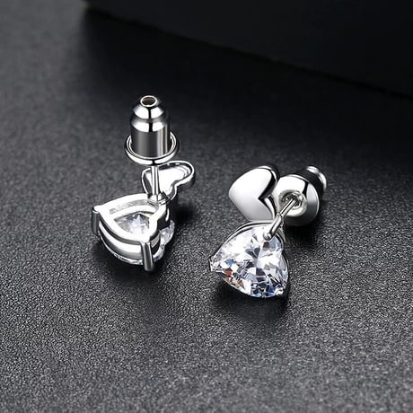 double heart mini pierce