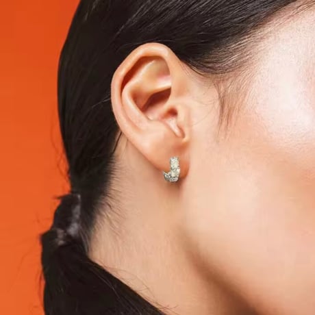 stone hoop pierce