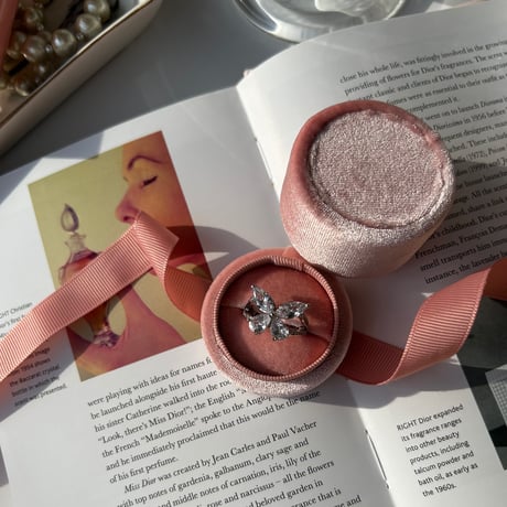 butterfly stone ring
