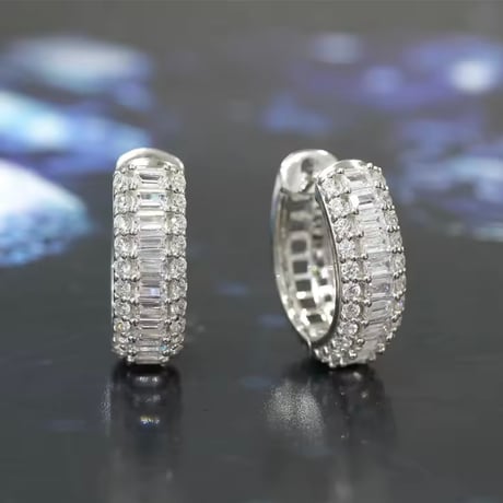 square stone hoop  pierce