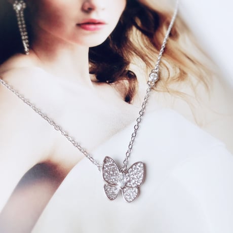 silver925 butterfly necklace