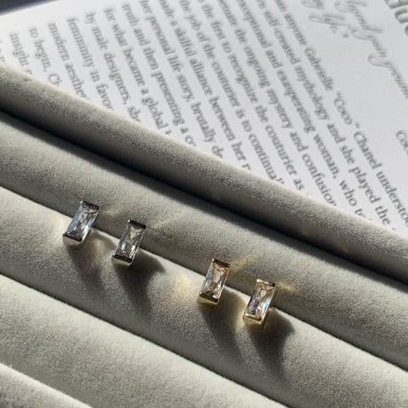 square mini stone point pierce