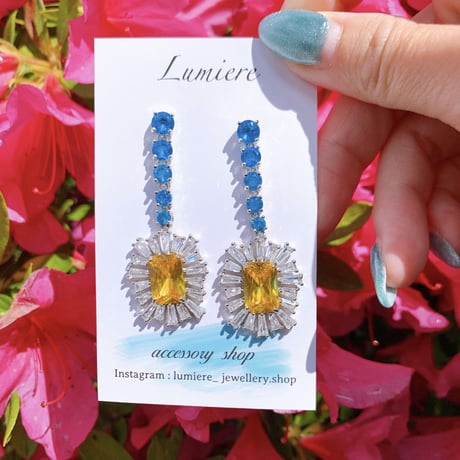 flower stone jewelry pierce