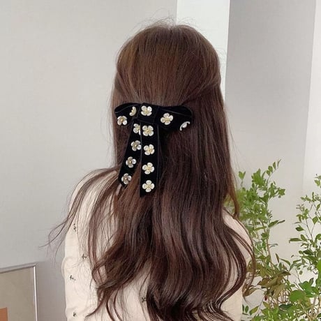 flower ribbon hair valetta