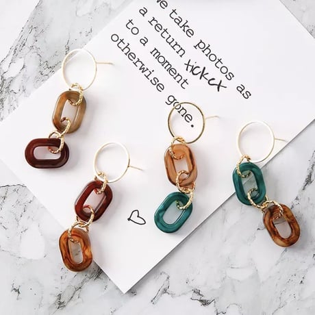 marble acryl chain pierce
