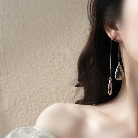 metal drop long pierce