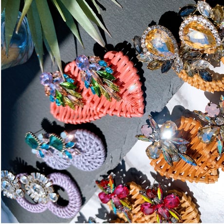 heart colorful bijou lantern pierce