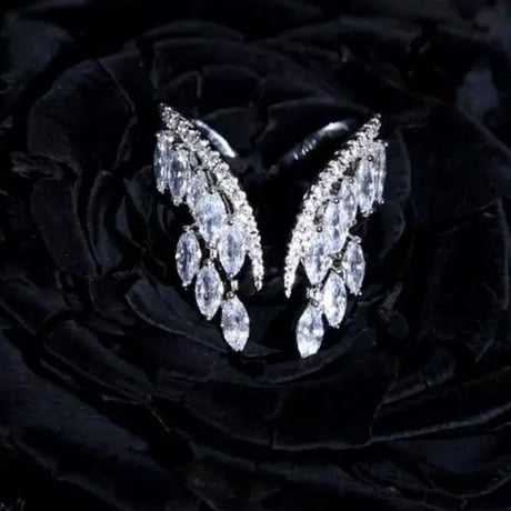 angel wing stone ring