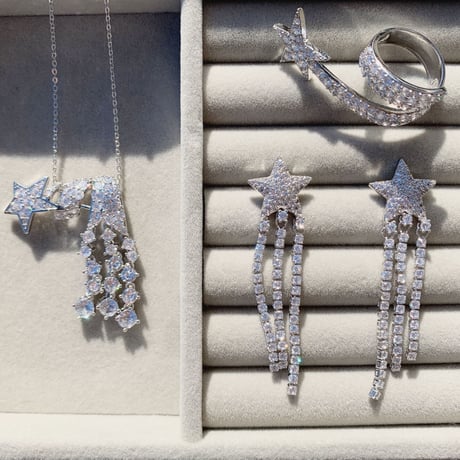 shooting star stone necklace