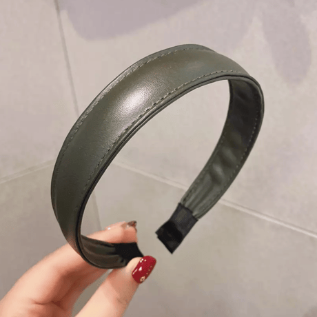 leather hair band
