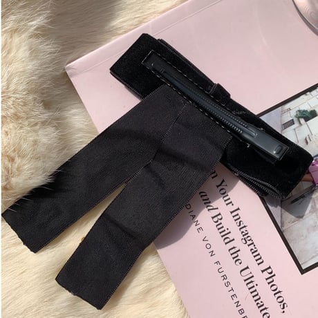 bijou ribbon hair pin