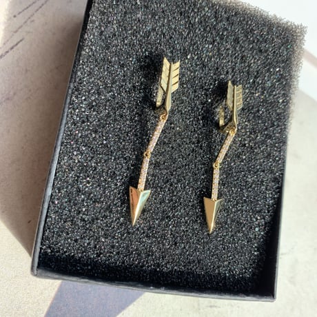 spear gold long pierce