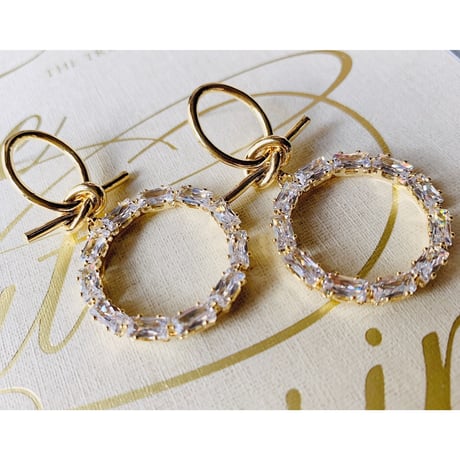 metal stone hoop pierce
