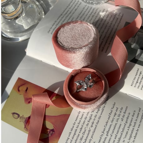 butterfly stone ring