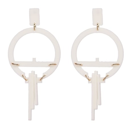 white acryl pierce