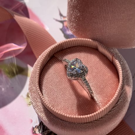 zirconia heart ring