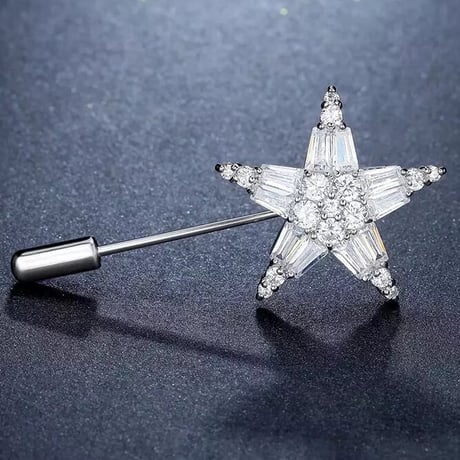 star stone stick brooch