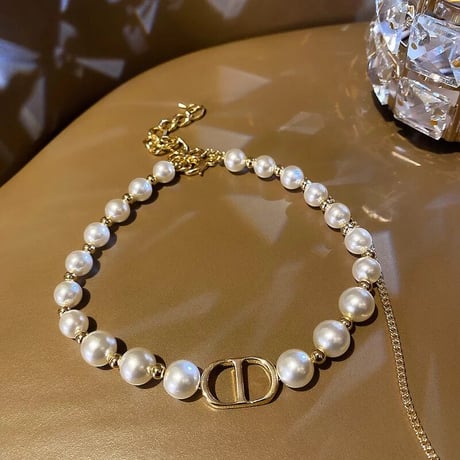 pearl star chain necklace