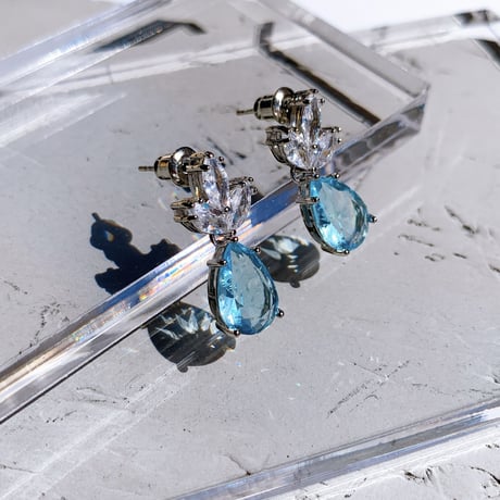 blue drop stone pierce