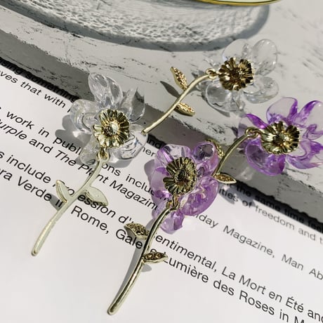 clear flower pierce