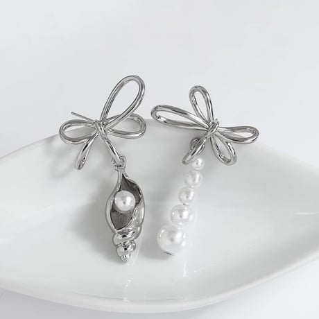 shell  pearl asymmetry pierce