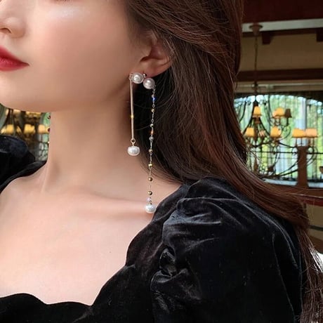 pearl stone asymmetry pierce