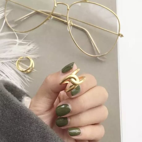 silver925 gold torsionring