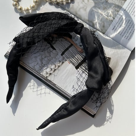 tulle ribbon hair  band