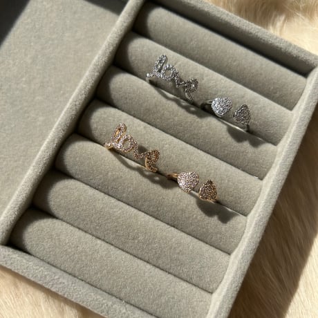 LOVE＋♡︎ ring 2set