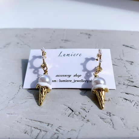summer ice cream pearl loop pierce