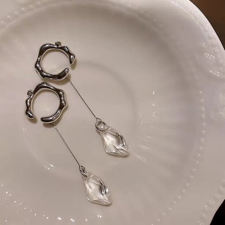 clear stone ear cuffs