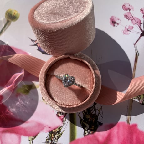 zirconia heart ring