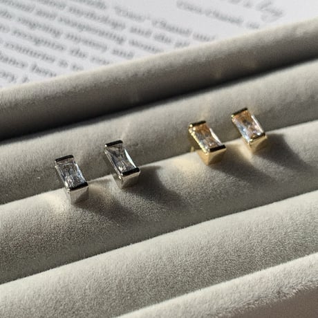 square mini stone point pierce