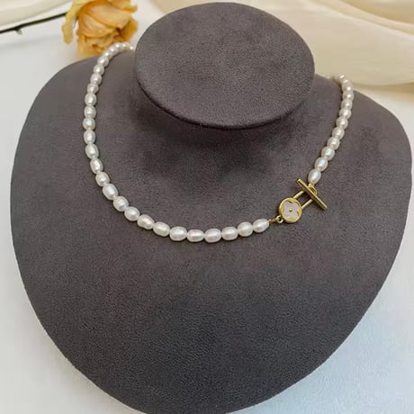 shell flower pearl necklace