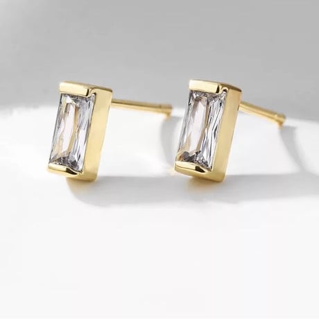 square mini stone point pierce