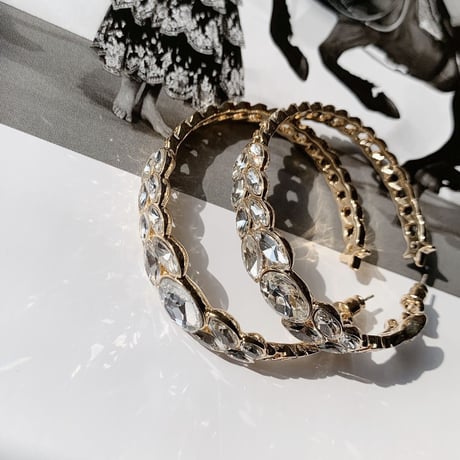 love hoop stone pierce