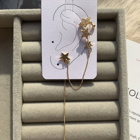 star ear cuffs pierce