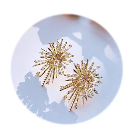 gold crystal pierce