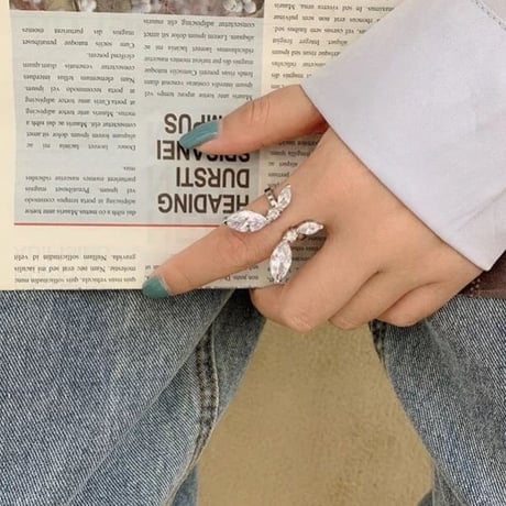 butterfly stone open ring