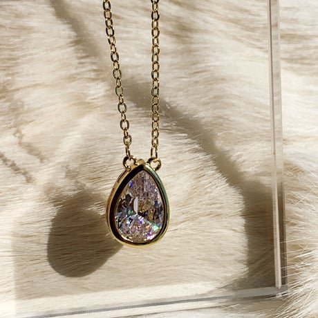 drop stone necklace