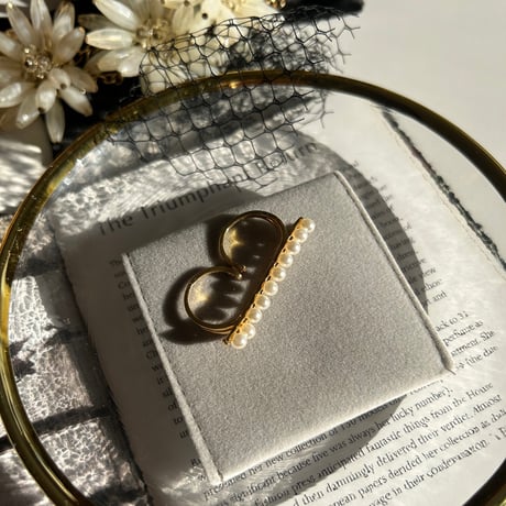 pearl double ring