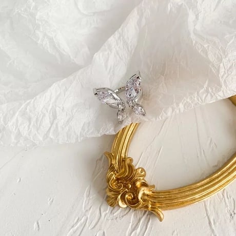 butterfly stone open ring