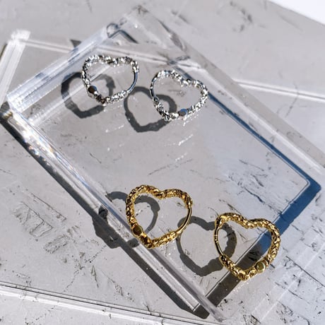 heart mini hoop pierce