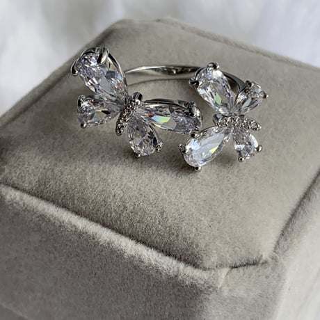 double butterfly open ring