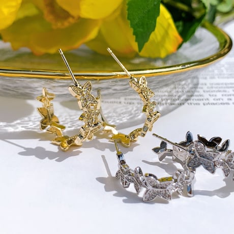 butterfly hoop pierce