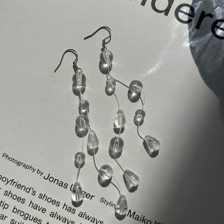 clear long hook pierce