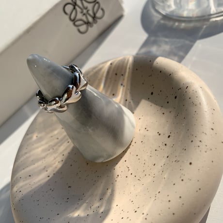 silver heart ring