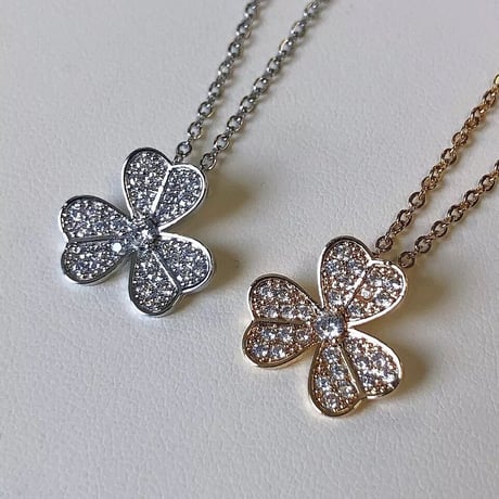 clover stone necklace
