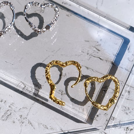 heart mini hoop pierce