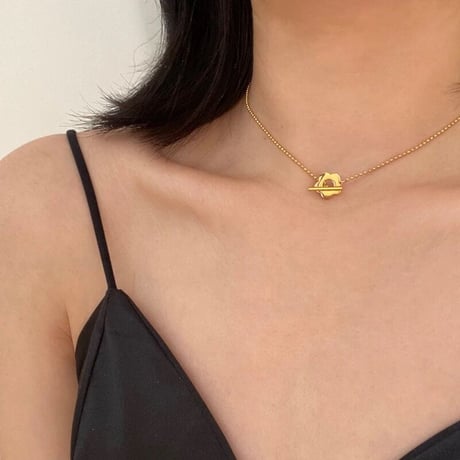 flower bowl chain necklace